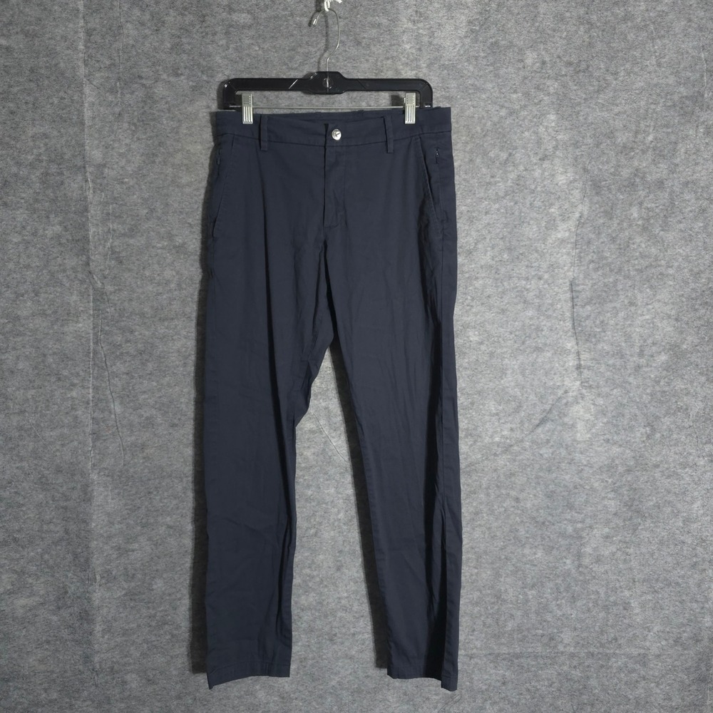 Birddogs Performance Chino Pants Mens 30x30 Navy Blue Lined Stretch Slim Tapered